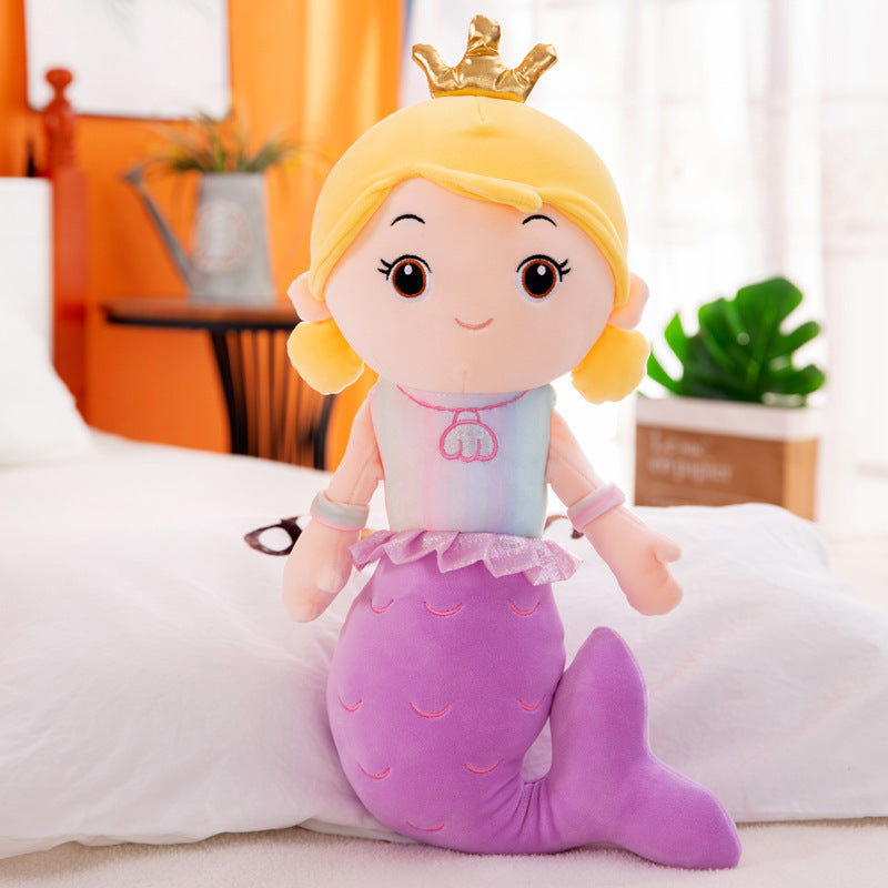 Mermaid plush toy girl pillow