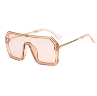 Thumbnail for Oversize Sunglasses Fashion Style Square Sun Glasses One Pieces Mirror Lens UV400 Women Men Brands