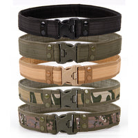 Thumbnail for Quick Release Tactical Belt Fashion Men Canvas Belt Outdoor Hunting