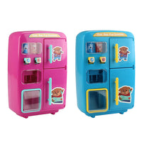 Thumbnail for Kitchen Refrigerator Toy Fridge Playset With Play Food Set Pretend For Kids