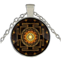 Thumbnail for Sacred Sri Lanka Yantra Time Gem Pendant Necklace