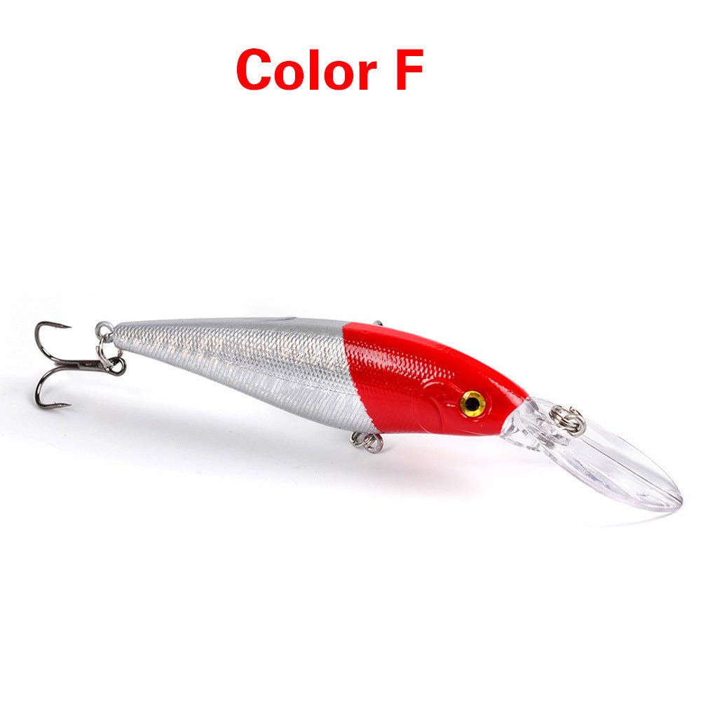 10PCS Minnow Fishing Lures Laser Hard Artificial Bait 3D Eyes 11cm 10g Fishing Wobblers Crankbait Minnows 6