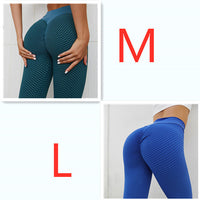 Thumbnail for Plaid Leggings Fitness Yoga Pants Women's Seamless High Waist Breathable Gym Leggings