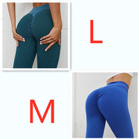 Thumbnail for Plaid Leggings Fitness Yoga Pants Women's Seamless High Waist Breathable Gym Leggings