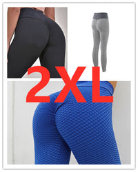 Thumbnail for Plaid Leggings Fitness Yoga Pants Women's Seamless High Waist Breathable Gym Leggings