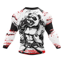 Thumbnail for SHREDDED PANDA RASH GUARD - XMARTIAL SLEEVE