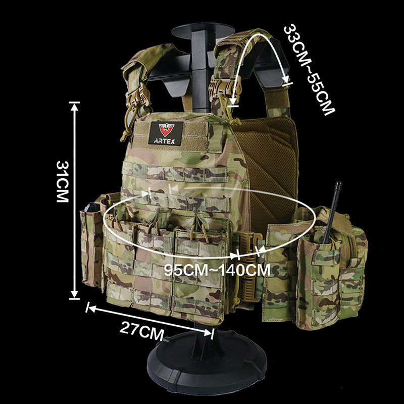 Tactical Outdoor Military Fans Quick Release Tactical Vest Protective Waistcoat