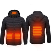 Thumbnail for New Heated Jacket Coat USB Electric Jacket Cotton Coat Heater Thermal Clothing Heating Vest Men's Clothes Winter