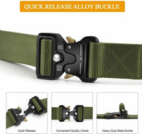 Thumbnail for Military Tactical Belt Heavy Duty Security Working Utility Nylon Army Waistband