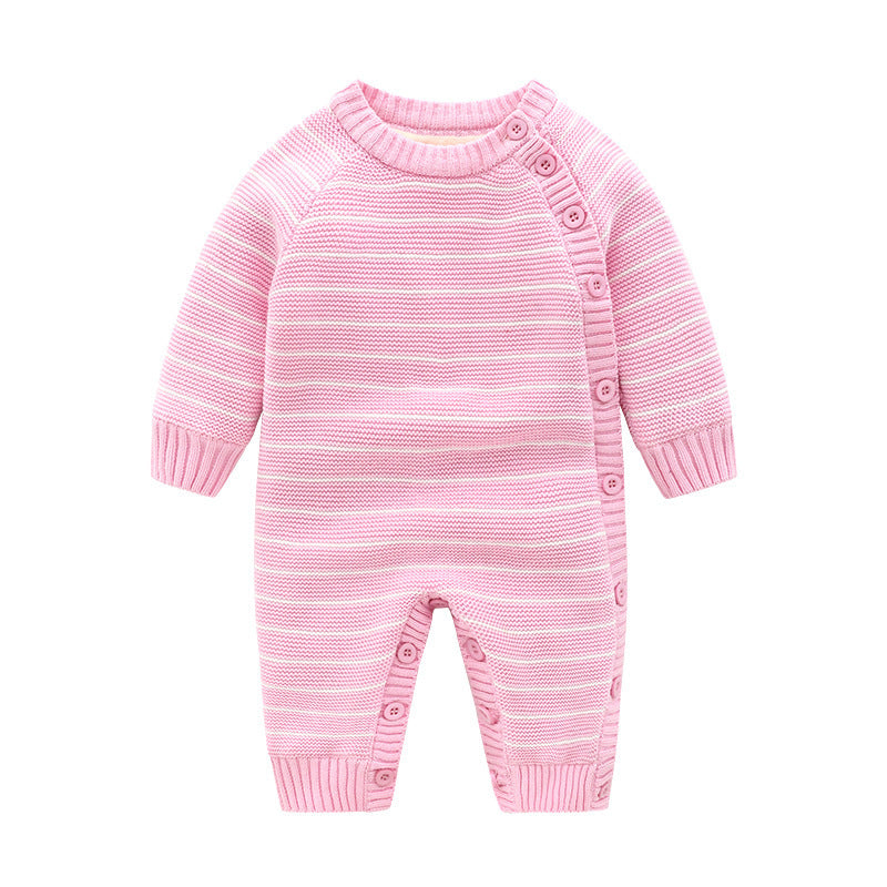 Fashion Newborn Baby Fleece-lined Jumpsuit