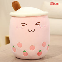 Thumbnail for Cute Fruit Drink Plush Stuffed Soft Strawberry Milk Tea Plush Boba Tea Cup Toy Bubble Tea Pillow Cushion Kids Gift