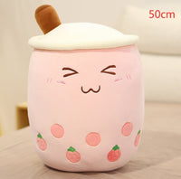 Thumbnail for Cute Fruit Drink Plush Stuffed Soft Strawberry Milk Tea Plush Boba Tea Cup Toy Bubble Tea Pillow Cushion Kids Gift