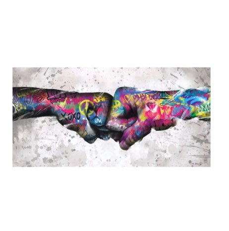 Children's Graffiti Wall Art Canvas Abstract