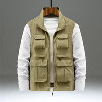 Thumbnail for Vest Multi-pocket Outdoor Work Clothes Sleeveless Waistcoat