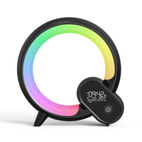 Thumbnail for Creative Q Light Analog Sunrise Digital Display Alarm Clock Bluetooth Audio Intelligent Wake-up Q Colorful Atmosphere Light