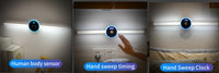 Thumbnail for Smart Cabinet Light Clock Timing Sensor Light Removable LED Wardrobe Light Manual Sweep Switch Light