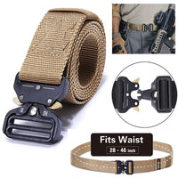 Thumbnail for PREMIUM Men Casual Military Belt Tactical Waistband Rescue Rigger Nylon Belt USA