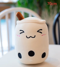 Thumbnail for Cute Fruit Drink Plush Stuffed Soft Strawberry Milk Tea Plush Boba Tea Cup Toy Bubble Tea Pillow Cushion Kids Gift