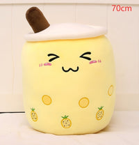 Thumbnail for Cute Fruit Drink Plush Stuffed Soft Strawberry Milk Tea Plush Boba Tea Cup Toy Bubble Tea Pillow Cushion Kids Gift