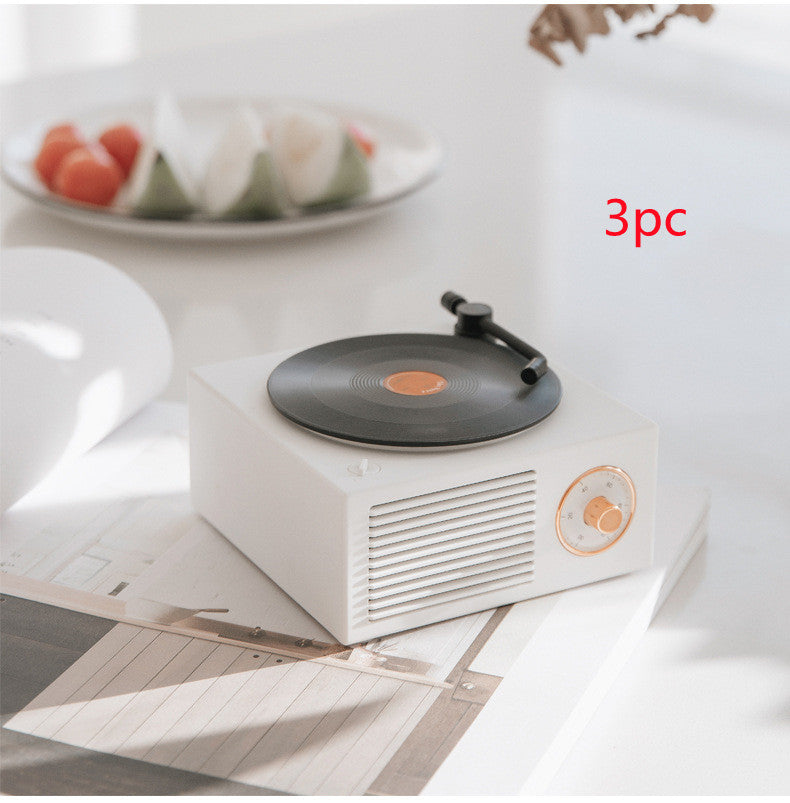 Wireless mini portable retro phonograph bluetooth speaker