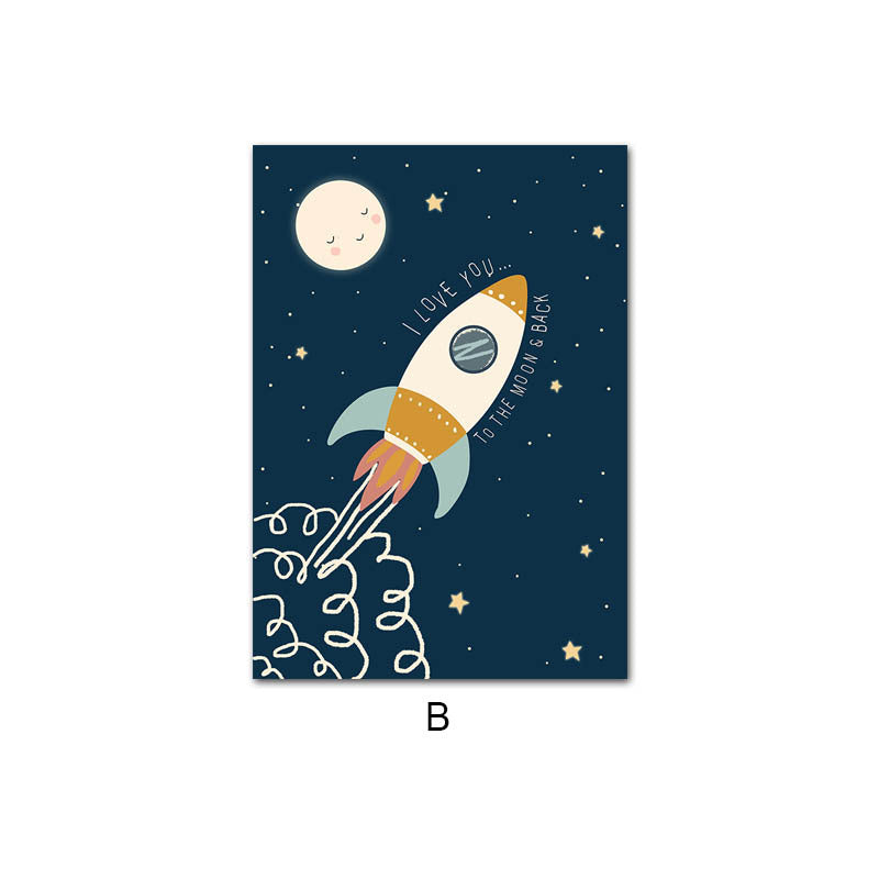 Adventure Space Astronaut Wall Art Canvas